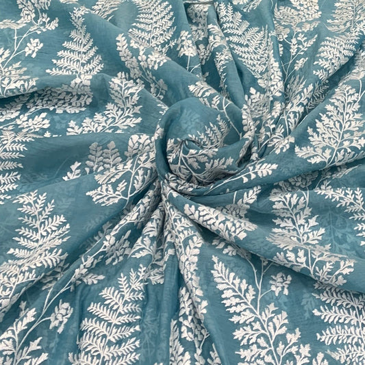 Chanderi Embroidery Fabric