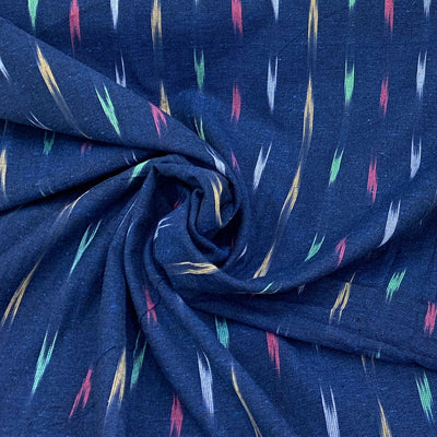 Ikkat Cotton Printed Fabric