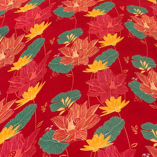 Modal Satin Printed Fabric