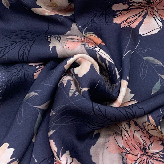 Modal Satin Printed Fabric