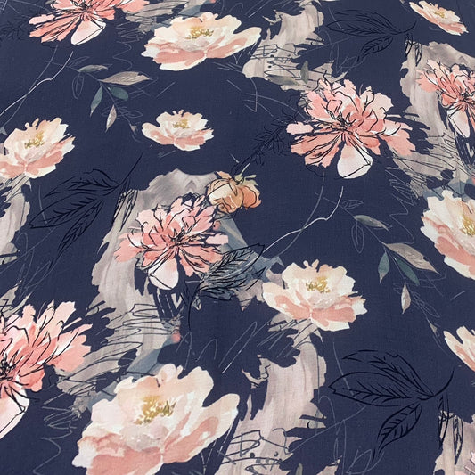 Modal Satin Printed Fabric