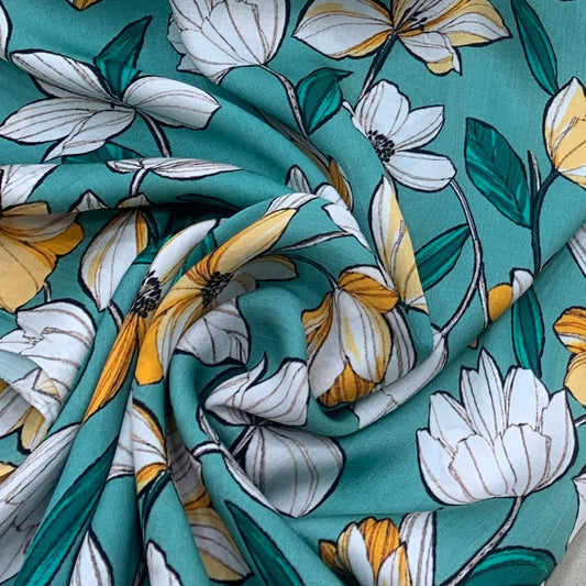 Modal Satin Printed Fabric