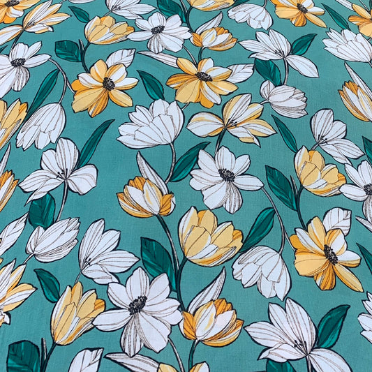 Modal Satin Printed Fabric