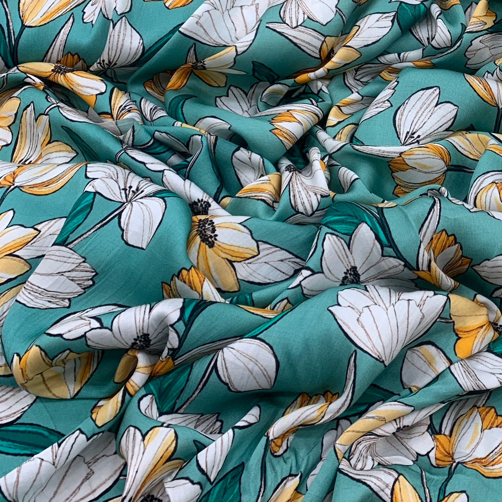 Modal Satin Printed Fabric