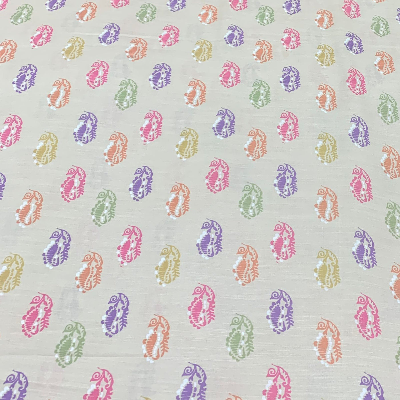 Linen Satin Printed Fabric