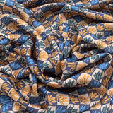 Linen Satin Printed Fabric