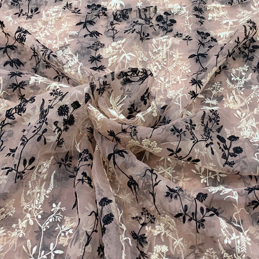 Organza Embroidery Fabric