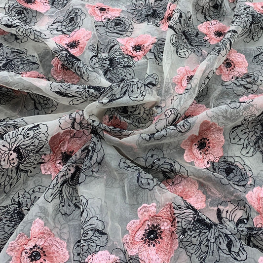 Organza Embroidery Fabric