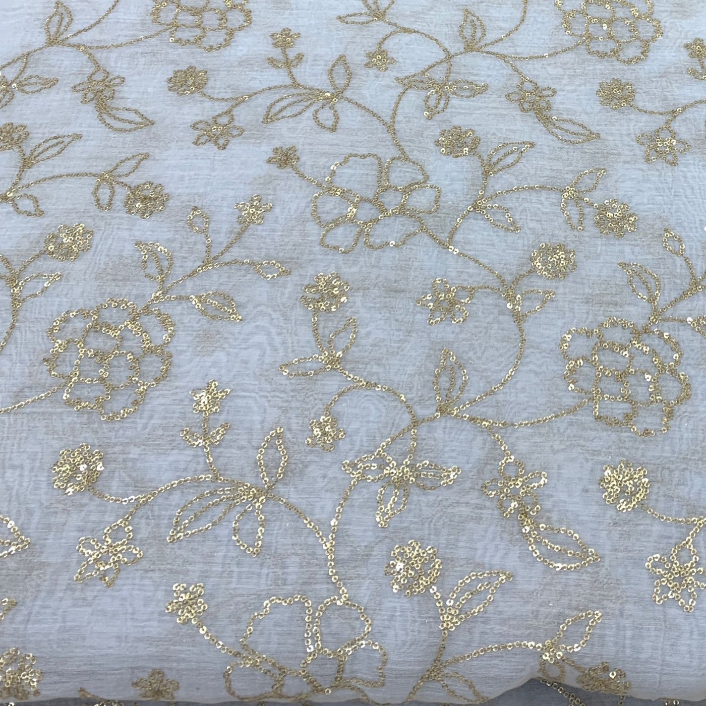 Chanderi Embroidery Fabric