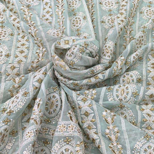 Georgette Embroidery Fabric