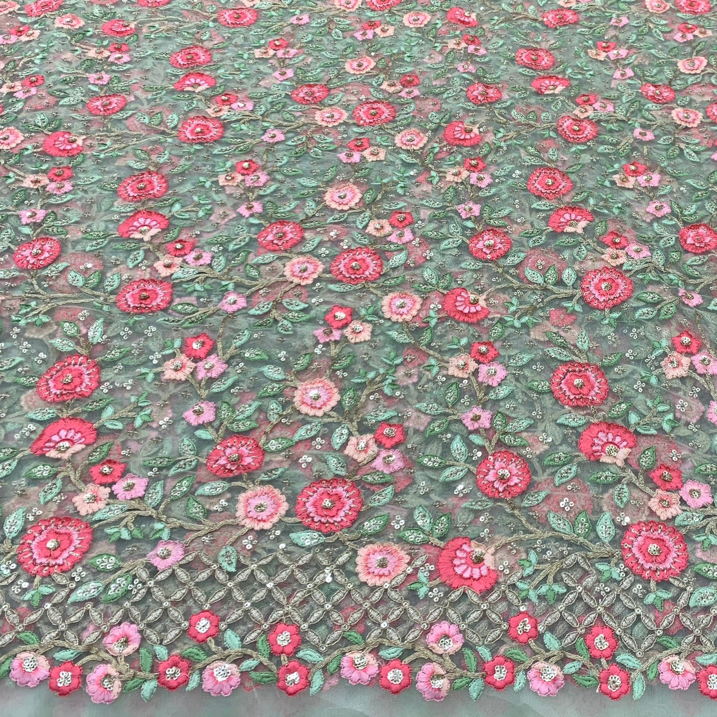 Net Embroidery Fabric