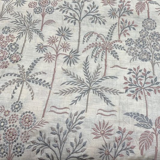 Munga Silk Embroidery Fabric