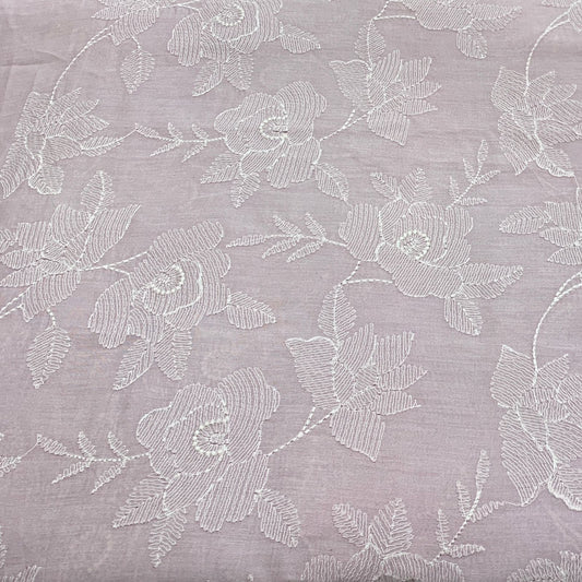 Chanderi Embroidery Fabric