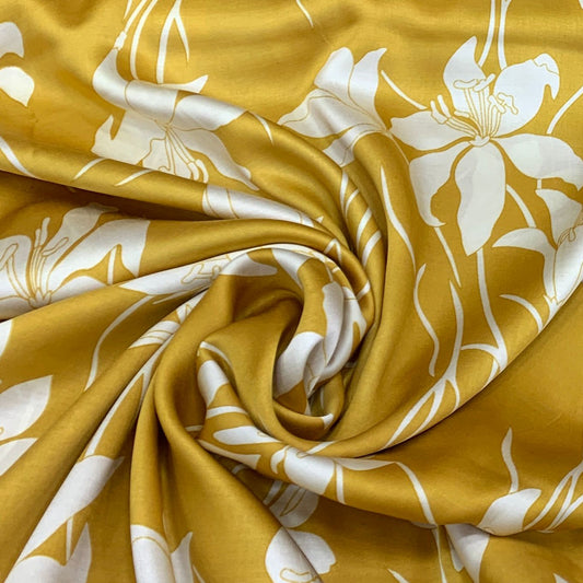 Modal Satin Printed Fabric