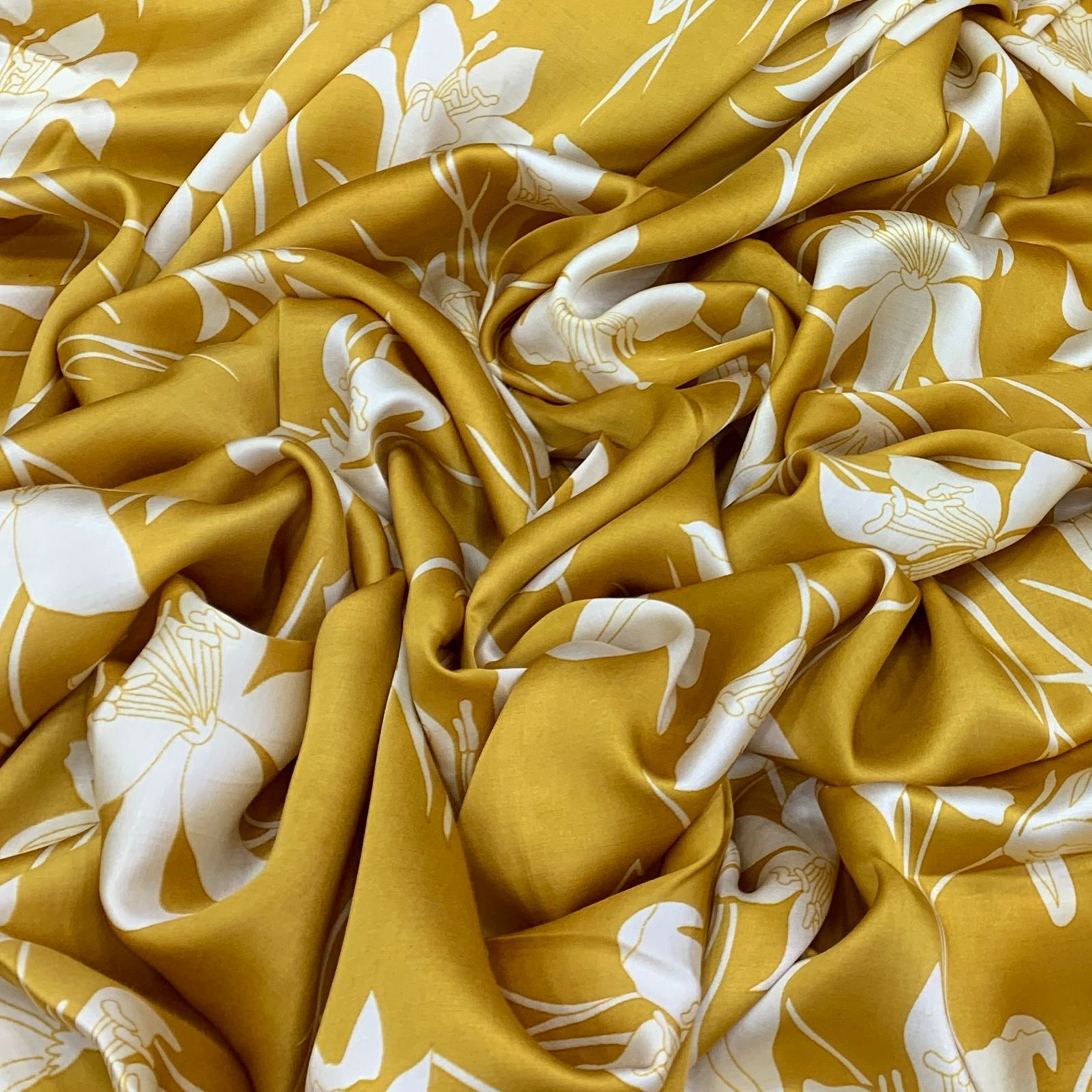 Modal Satin Printed Fabric