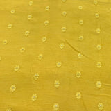 Embroidered slub silk