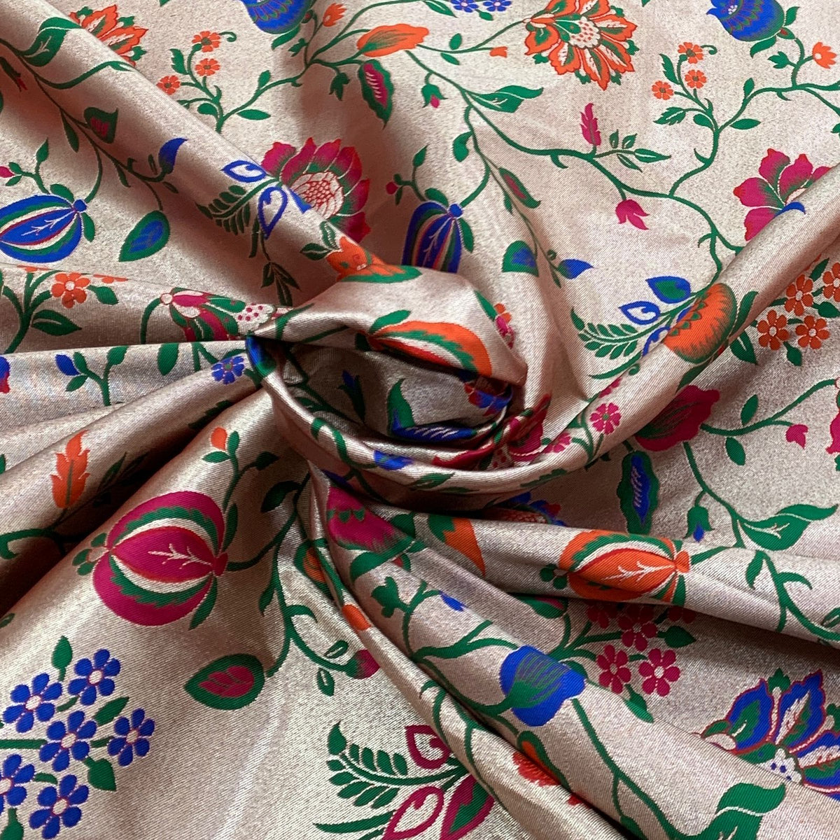 Multicolor Paithani Brocade