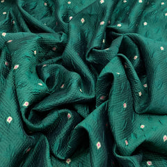 Green Silk Brocade Meenakari Textured