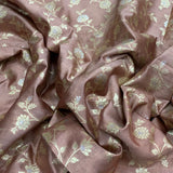 Nude Pink Silk Brocade