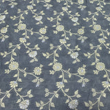 Grey Silk Brocade