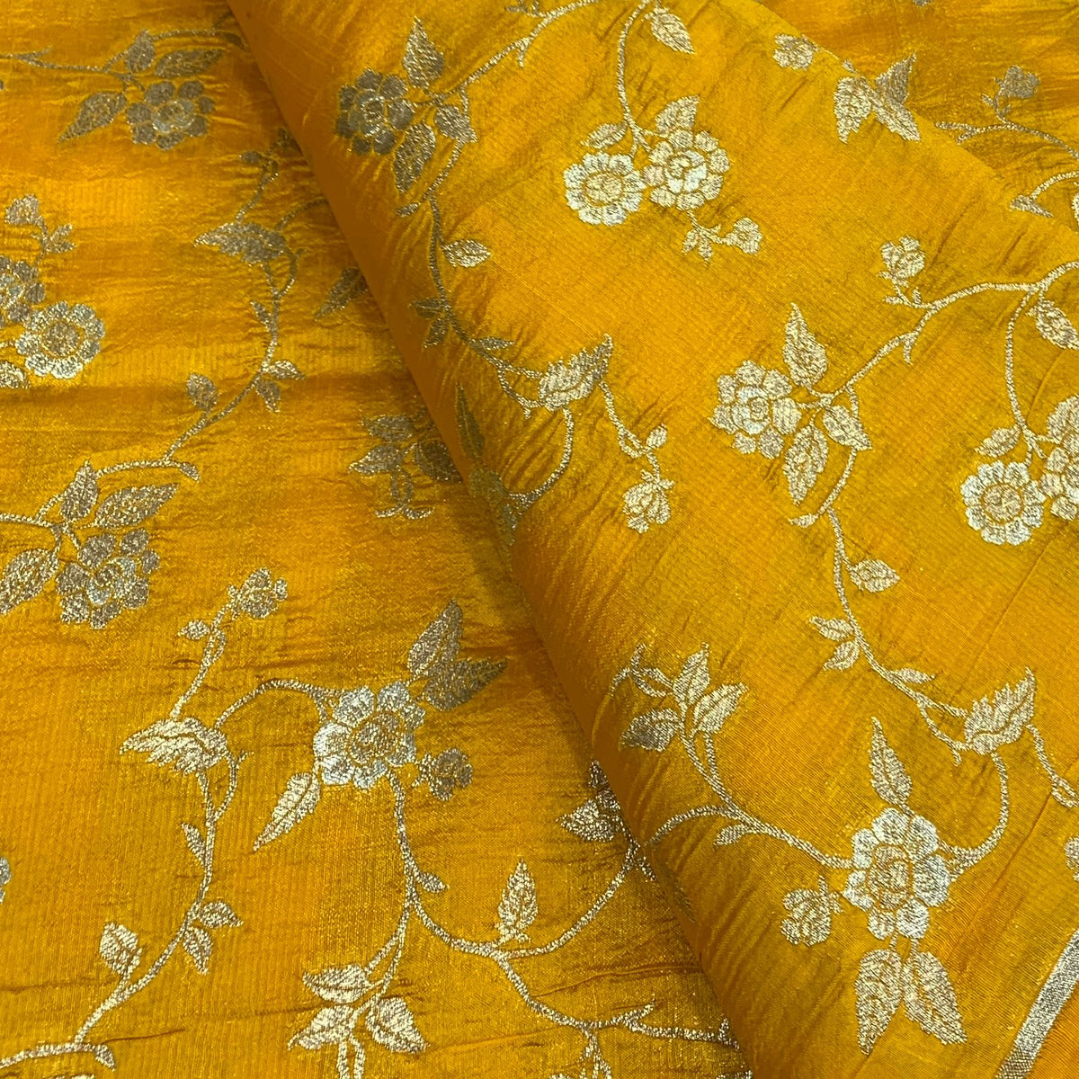 Yellow Silk Brocade