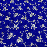 Royal Blue Silk Brocade