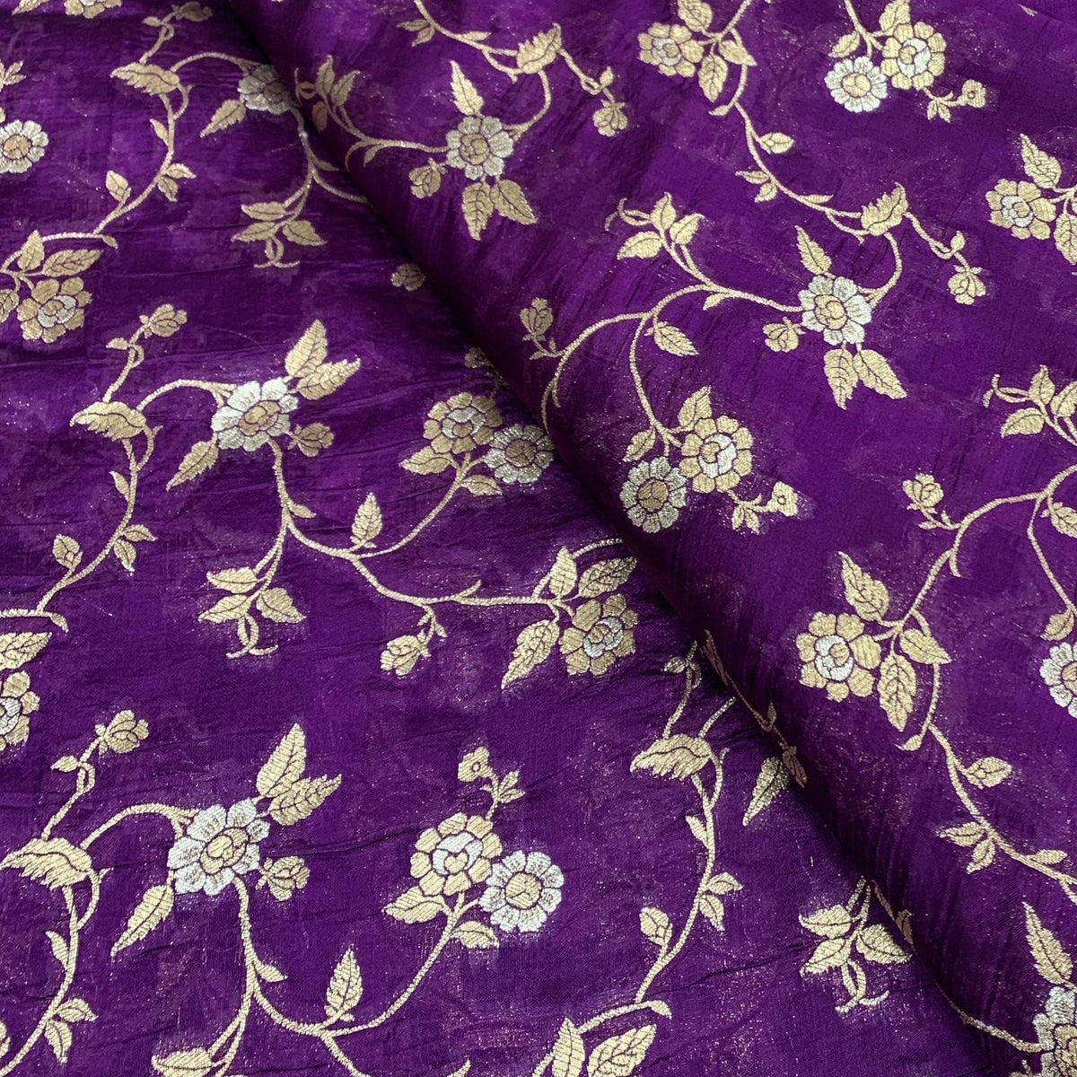 Purple Silk Brocade