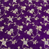 Purple Silk Brocade