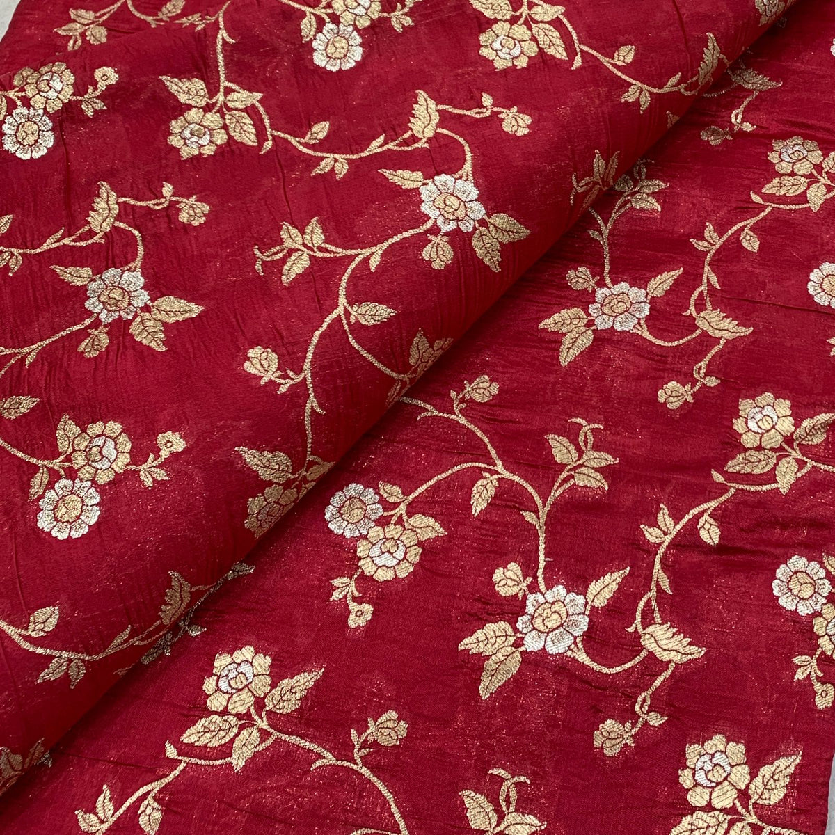 Red Silk Brocade