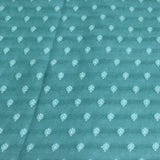 Aqua green Dupion Silk Brocade