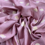 Onion Pink Dupion Silk Brocade