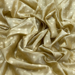 Light Yellow Dupion Silk Brocade
