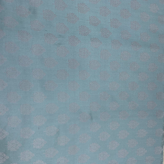 Pastel blue Silk Brocade