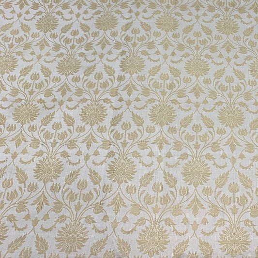 Cream Silk Brocade