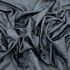 Black Self Butti Silk Brocade