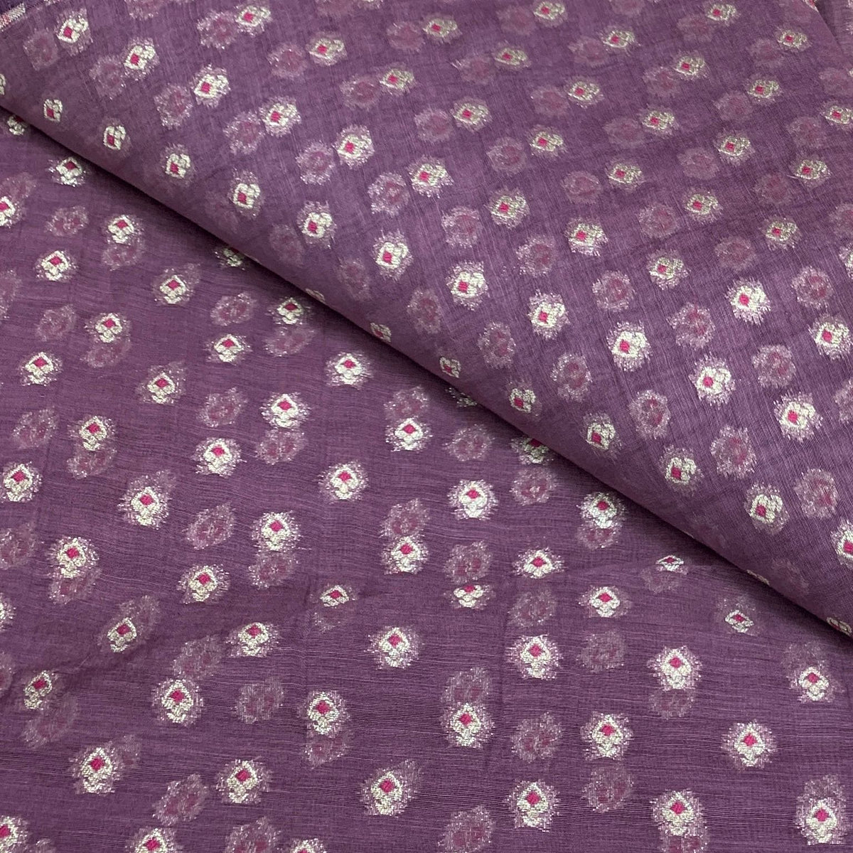 Light Purple Chanderi Brocade