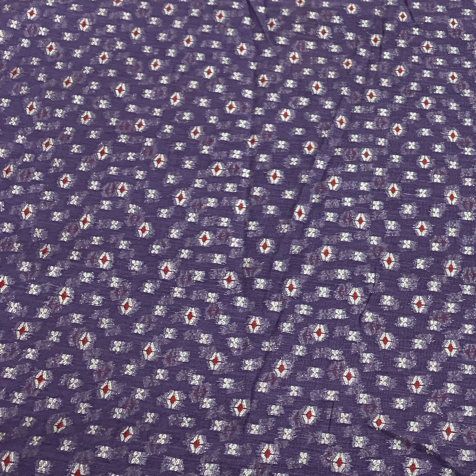 Lavender Chanderi Brocade