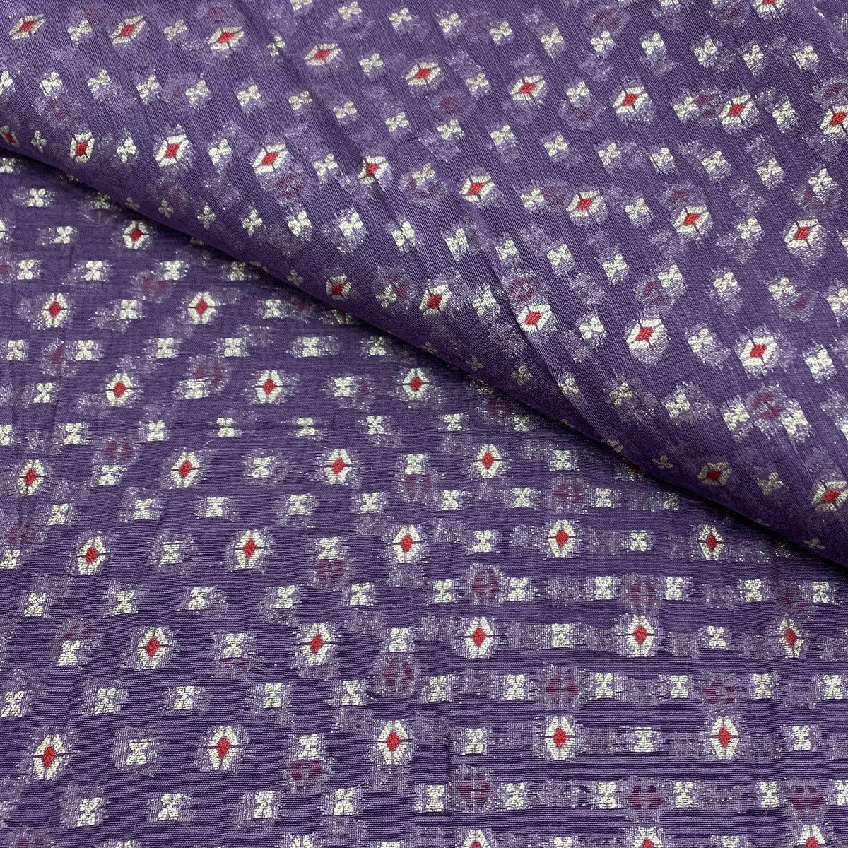 Lavender Chanderi Brocade