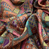 Multi Colour Silk Brocade