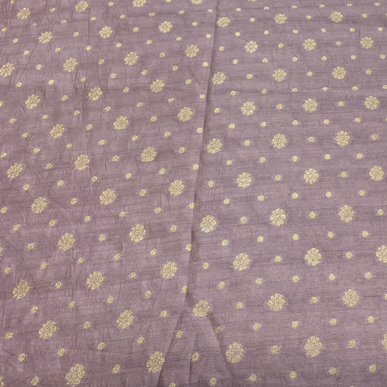 Lavender Pure Silk Brocade