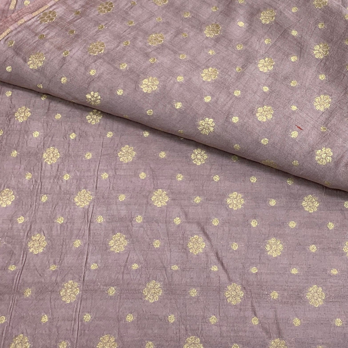 Lavender Pure Silk Brocade