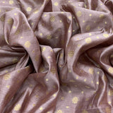 Lavender Pure Silk Brocade