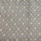 Grey Pure Silk Brocade