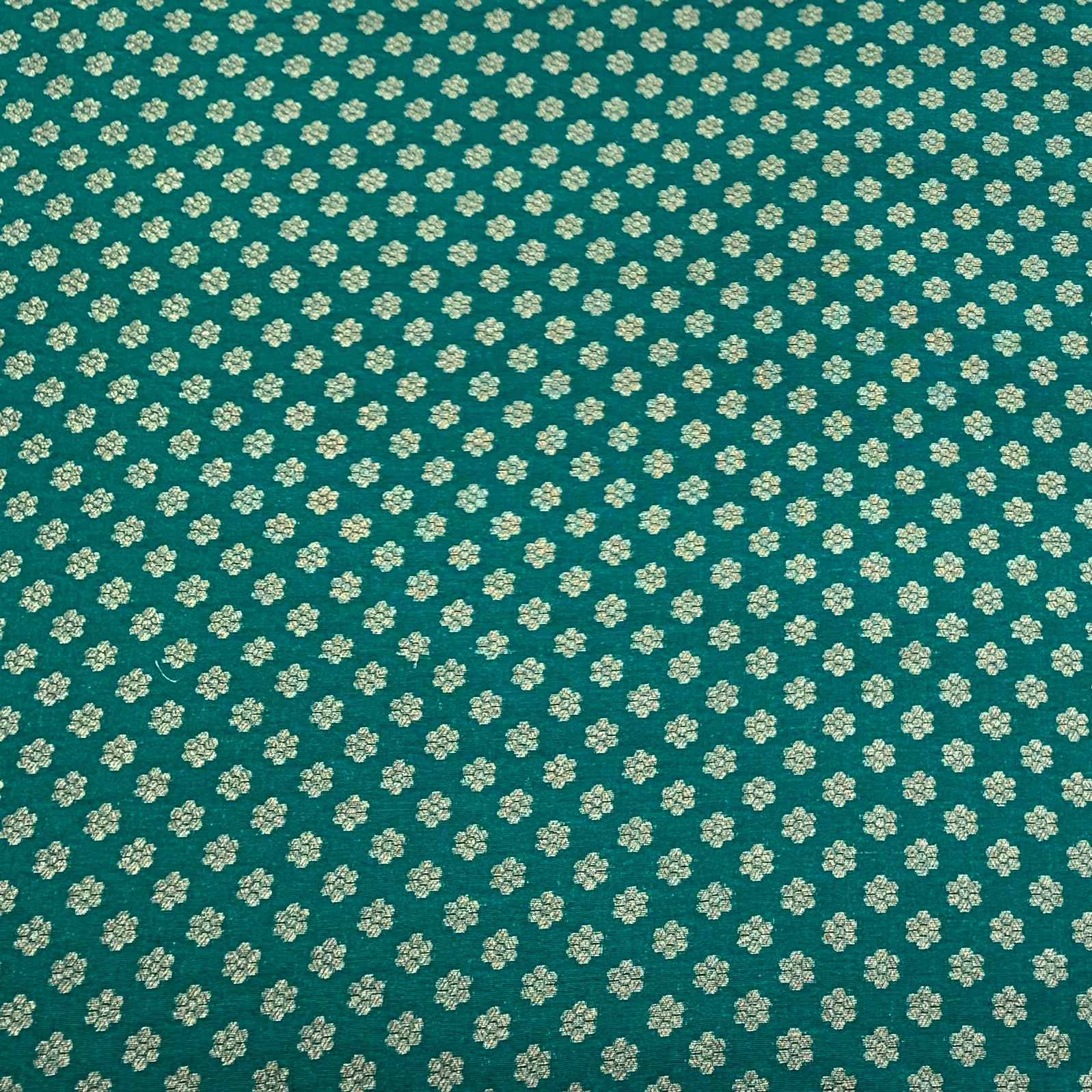 Green Silk Brocade