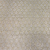 Beige Pure Silk Brocade