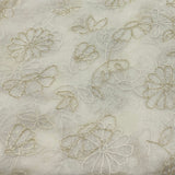 Beige Pure Organza Cut Dana Work