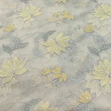 Yellow Pure Organza Embroidery