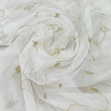 White Pure Organza Embroidery