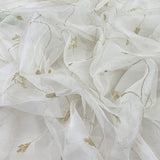 White Pure Organza Embroidery