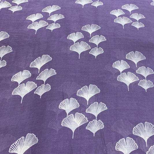 Lavender Floral Chanderi Printed